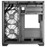 Caja Pc  Microatx Mars Gaming Mc-View3 Gpu Max 330mm Cristal Templado Panoramico Argb Usb-C Negra