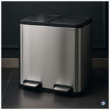 Maul Abfallbehälter Maulcycle 20l + 20l Edelmahl