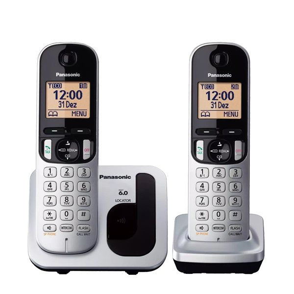 Teléfono Inalámbrico Panasonic Kx-Tgc212pl Pack Duo Plata