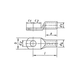 Klau Presscableschuh 107r12 70qmm M12
