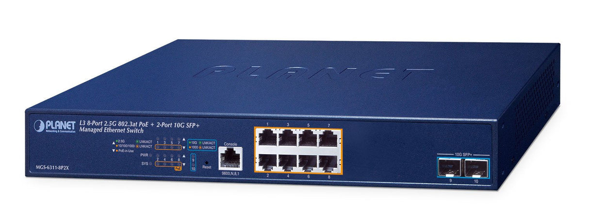 Planet Mgs-6311-8p2x 8-Port Managed Ethernet Switch