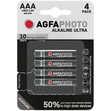 Agfaphoto Pila Alcalina, Micro, Aaa, Lr03, 1.5v Ultra, Retail Blister (4-Pack)