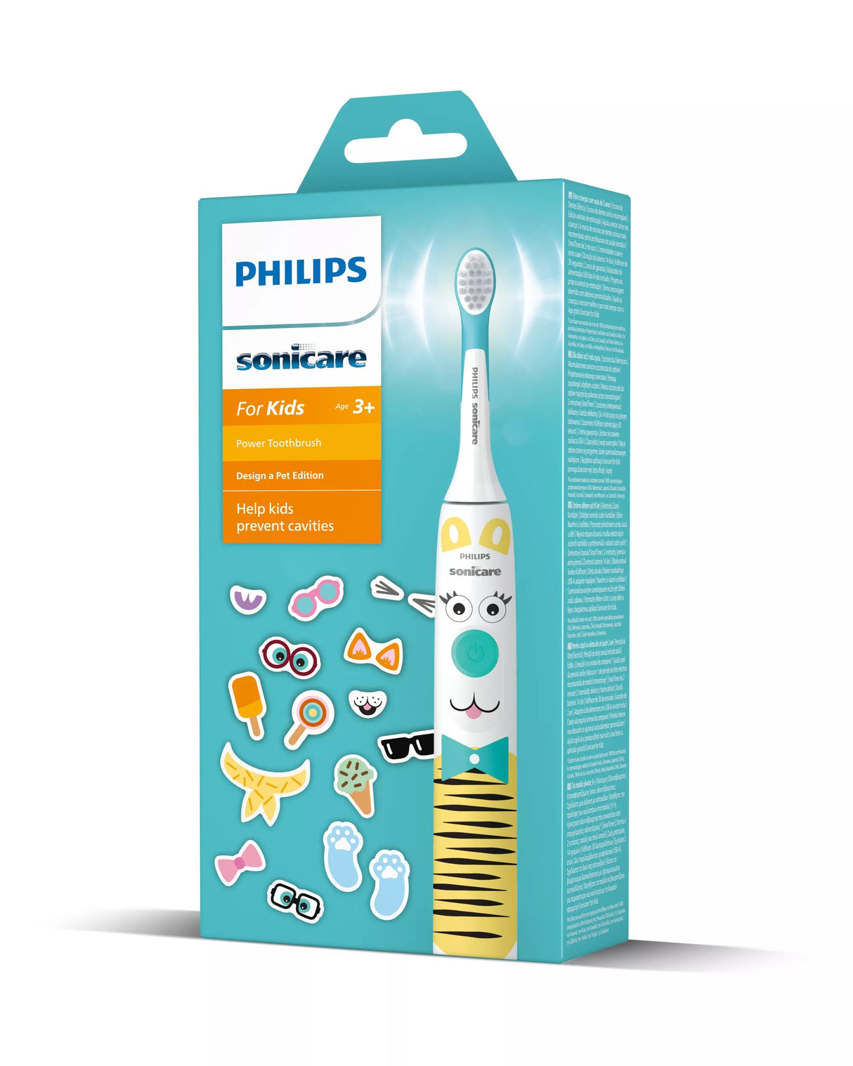 EAN 8720689006934 - Philips HX3601/01 cepillo eléctrico para dientes Niño Cepillo dental sónico Azul, Blanco imagen 3