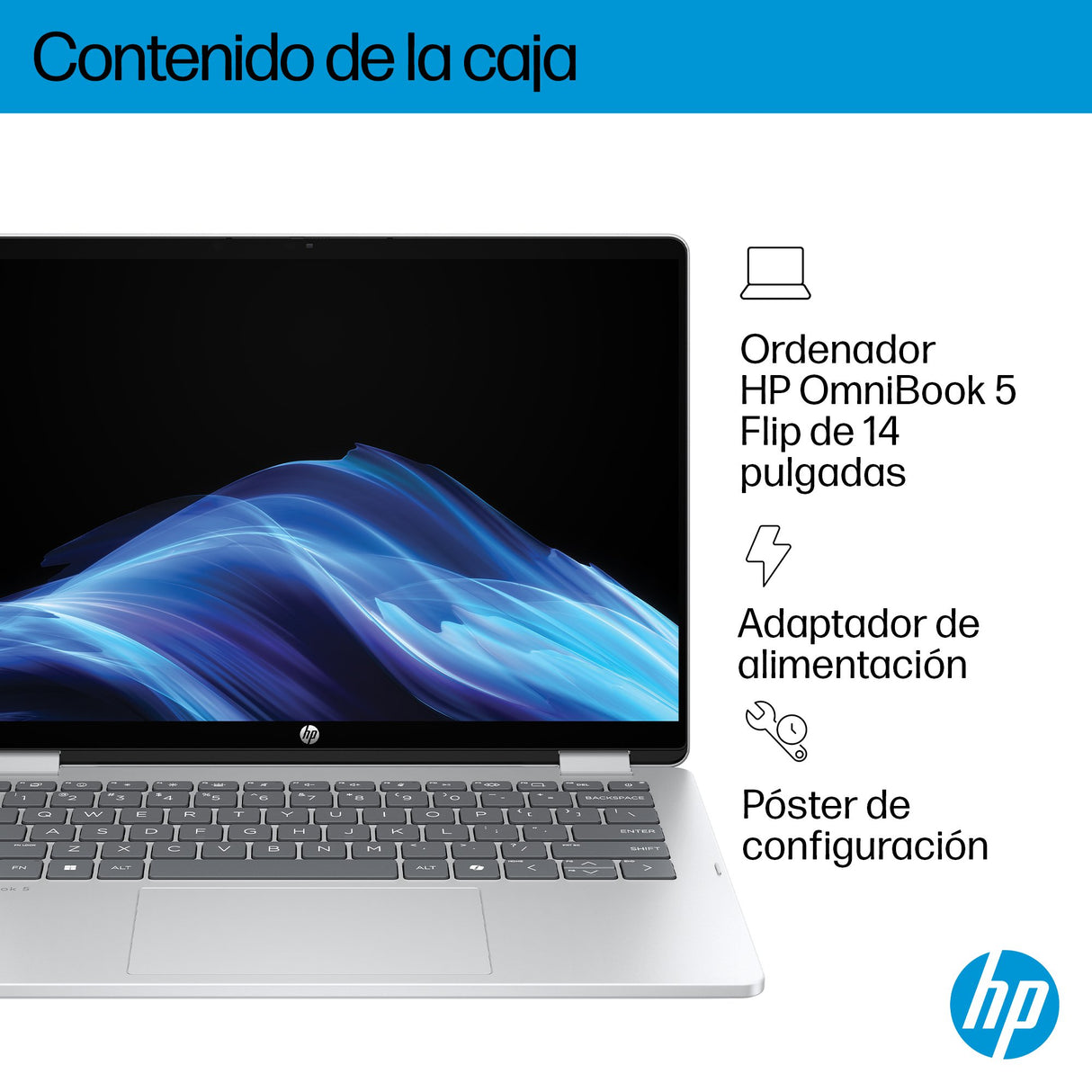 EAN 0199251160462 - HP OmniBook 5 Flip 14-fp0019ns Intel® Core™ i5 i5-1334U Híbrido (2-en-1) 35,6 cm (14") Pantalla táctil 2K imagen 5