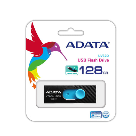 EAN 4713218462848 - ADATA UV320 unidad flash USB 128 GB USB tipo A 3.2 Gen 1 (3.1 Gen 1) Negro, Azul imagen 3