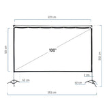 Iggual Pantalla Exterior Portable 100" 221x124 Cm