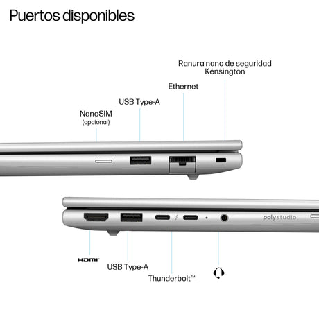 EAN 0199764324627 - HP EliteBook 6 G1a AI PC Wolf Pro Security Edition AMD Ryzen AI 7 250 Portátil 35,6 cm (14") WUXGA 16 GB  imagen 4