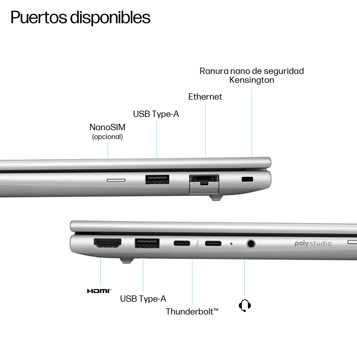 EAN 0199251416149 - HP EliteBook 6 G1i Intel Core Ultra 7 255H Portátil 40,6 cm (16") WUXGA 32 GB DDR5-SDRAM 1 TB SSD Wi-Fi 7 imagen 5