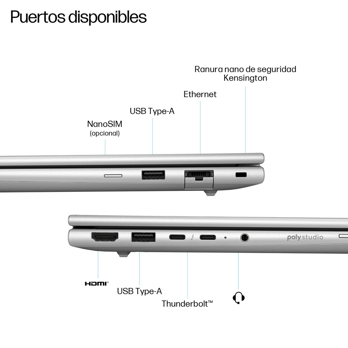 EAN 0199764324627 - HP EliteBook 6 G1a AI PC Wolf Pro Security Edition AMD Ryzen AI 7 250 Portátil 35,6 cm (14") WUXGA 16 GB  imagen 4