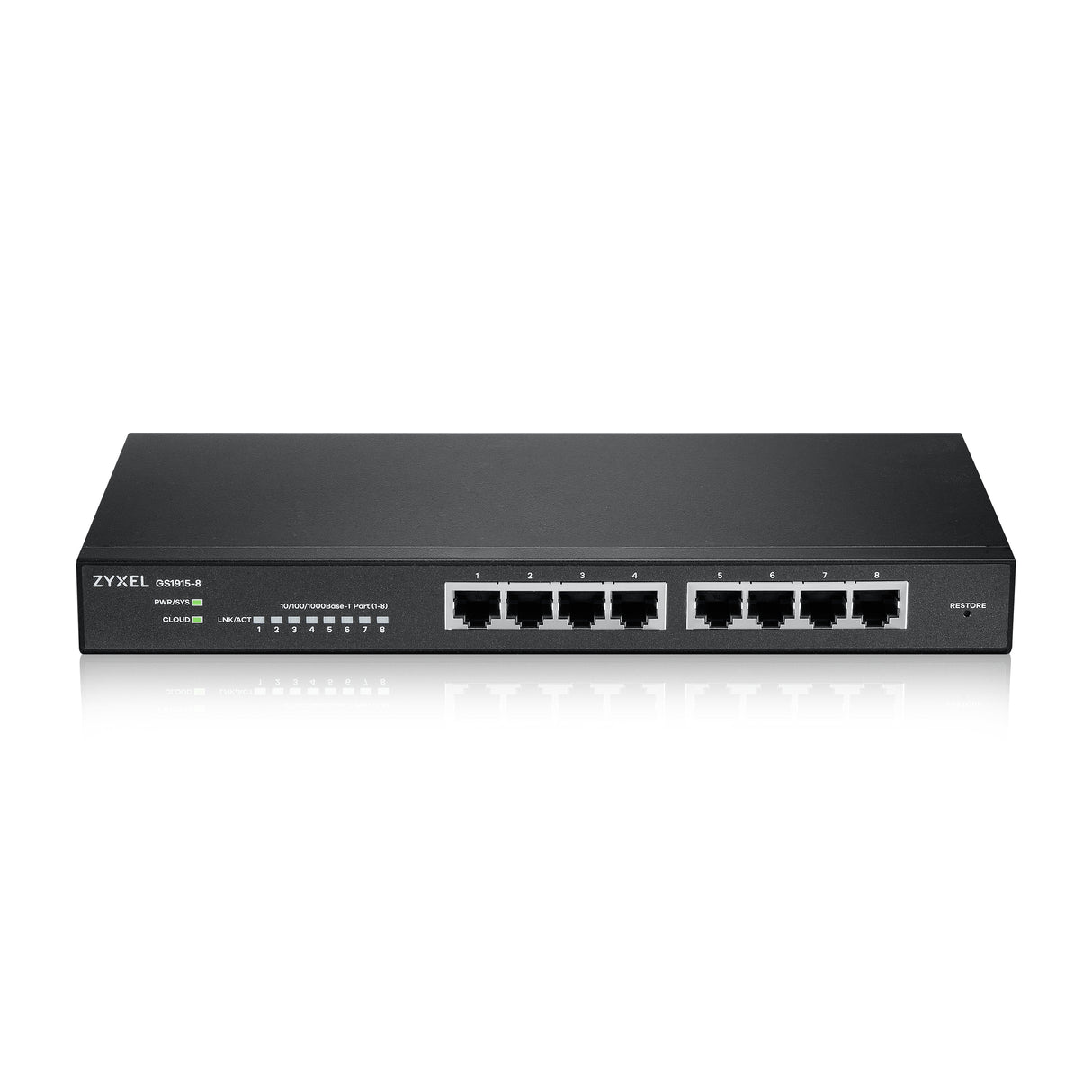 Zyxel 8-Port Gbe Smart Switch, Nebulaflex, Gs1915-8