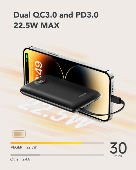 EAN 6970453557939 - VEGER C11 batería externa Polímero de litio Negro imagen 4