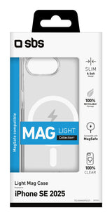 Sbs Light Mag Funda Mit Magsafe Para Para Iphone 16e Transparentee
