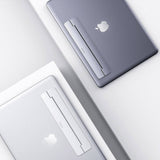 Baseus Self-Adhesive Aluminum Laptop Stand Slim And Thin Silver Suzc-0s