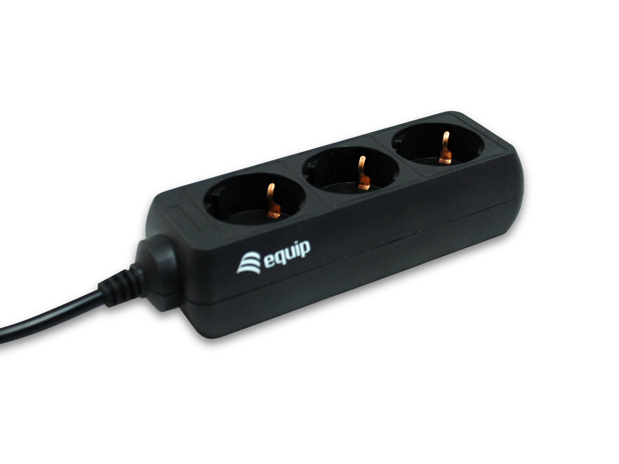 EAN 4015867157770 - Equip 333280 base múltiple 1,1 m 3 salidas AC Negro imagen 1