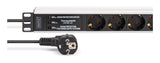 EAN 4016032501688 - Digitus DN-95441 unidad de distribución de energía (PDU) 7 salidas AC 1U Negro, Plata imagen 4