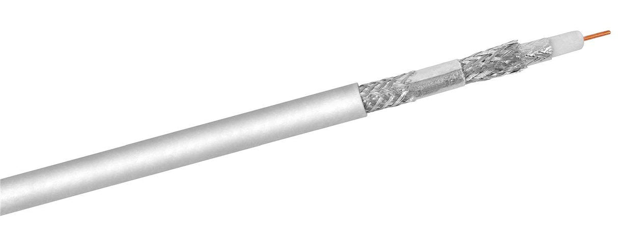 Cable Coaxial 500 Metros Sat De 120 Db, Blindado En 4 Mallas, Ccs
 Para Sistemas Digitales Sat Y Dvb-C Blanco