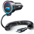 EAN 6956116744915 - JOYROOM JR-CL07 cargador de dispositivo móvil Universal Negro Encendedor de cigarrillos Carga rápida Auto imagen 1