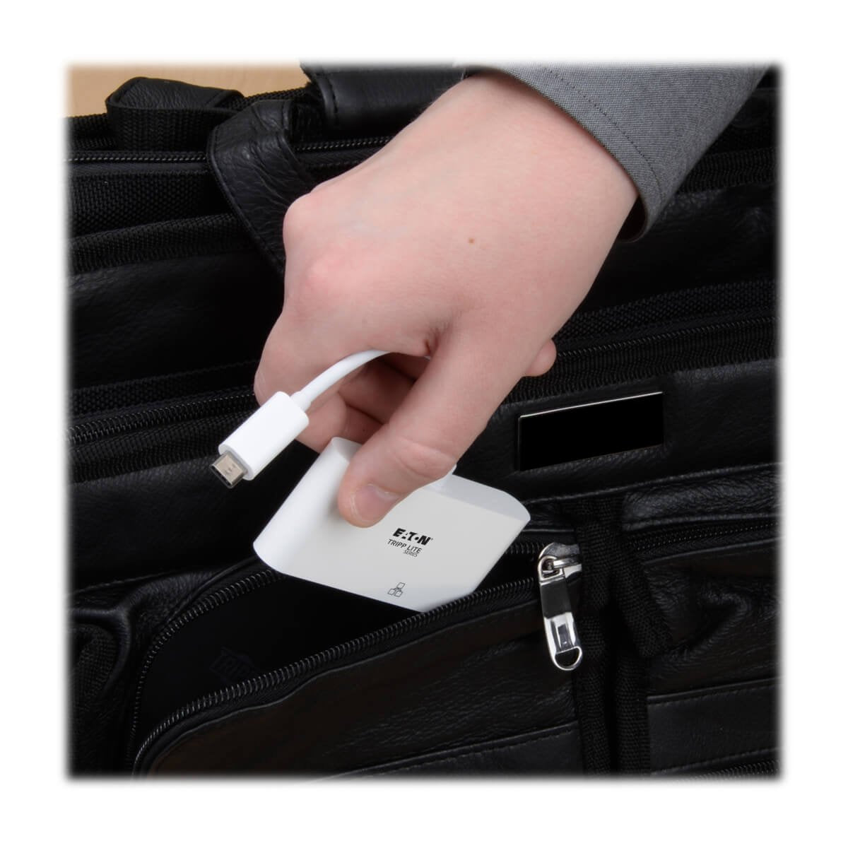 Eaton Tripp Lite   Usb-C Multiport Adapter Vga Usb-A Port Gbe And Pd Charging White