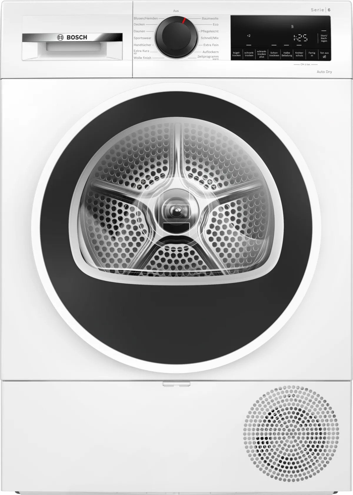 Bosch Home Wqg241001 Serie 6, Secador De Bomba De Calor Blanco/Negro, 60 Cm Wqg241001