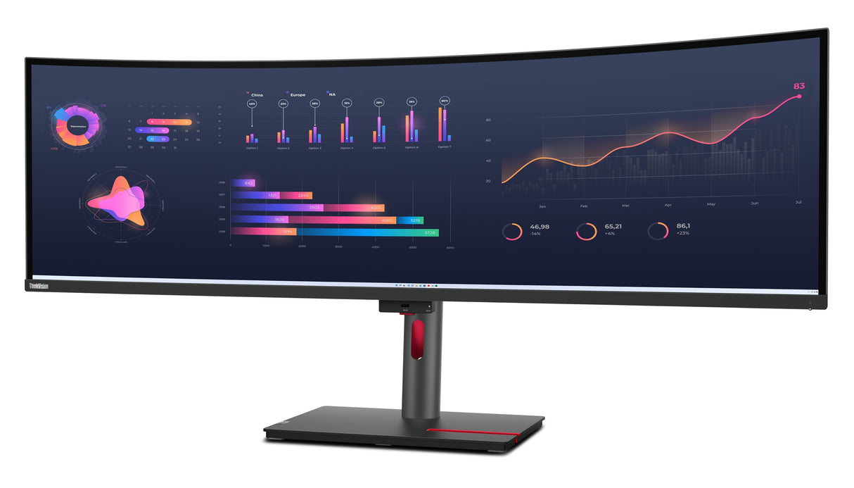 EAN 196802362085 - Lenovo ThinkVision P49w-30 LED display 124,5 cm (49") 5120 x 1440 Pixeles DQHD Negro imagen 3