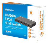 Manhattan 4k 60hz 3-Port Hdmi-Switch