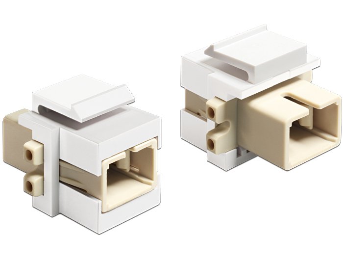 Delock 86331 Módulo Keystone Sc Símplex Hembra A Sc Símplex Hembra Beis / Blanco