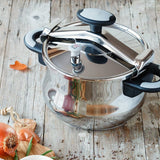 Olla A Presión Bra New Star A185501 Ø22cm 4.5l Acero Inoxidable Apta Para Inducción