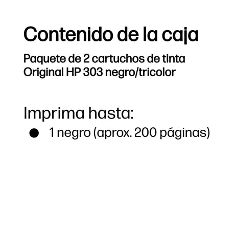 EAN 0192545863988 - HP 303 2-pack Black/Tri-color Original Ink Cartridges cartucho de tinta 2 pieza(s) Rendimiento estándar N imagen 3