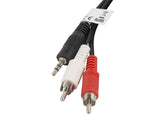 Lanberg Cable Estereo Ca-Mjrc-10cc-0025-Bk Jack 3.5mm A 2x Rca,2 Metros