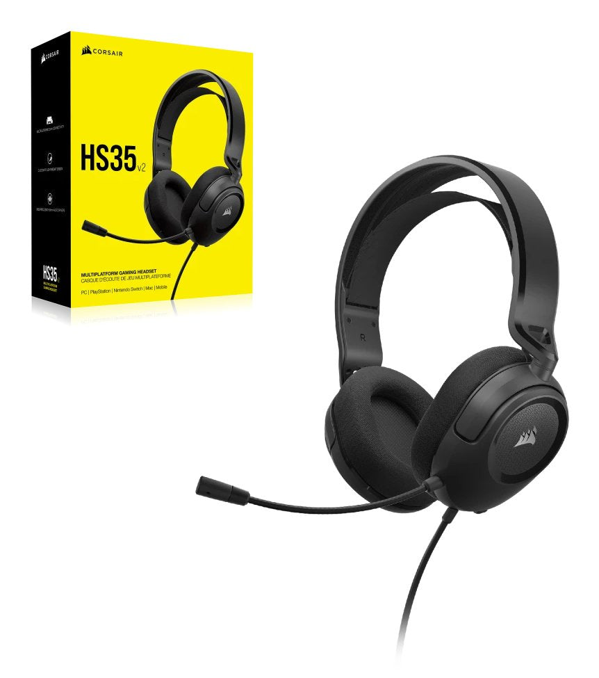 EAN 0840006674573 - Corsair HS35 v2 Auriculares Alámbrico Diadema Juego Carbono imagen 2