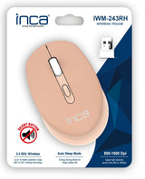 Inca Raton Iwm-243rh 1600 Dpi,Candy Design Creme, 2,4ghz