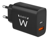 Cargador Ewent Rapido Usb-C Y Qc3.0 20w