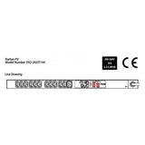 1ph, 230v Ac, 16a, 12 - Outlets: Iec C-13 X 11, - Iec-C19 X 1, Plug: Iec60309 16a, Top Fed, 3.8 Kva, Zero U Vertical Pdu, - Warranty: 24m