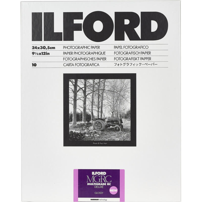 1x 10 Papel Fotografico Ilford Mg Rc Dl  1m  24x30