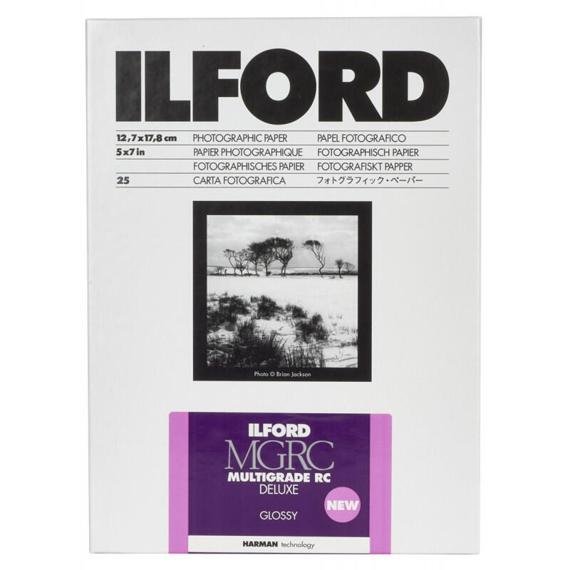 1x 25 Papel Fotografico Ilford Mg Rc Dl  1m  13x18