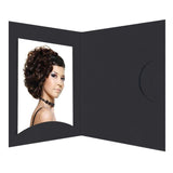 1x100 Daiber Portrait Folders Opti-Line  Up To 10x15 Cm Black