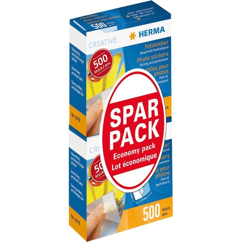 1x20 Herma Photo Stickers 500 Piezas  Twin Pack