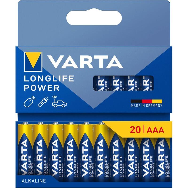 1x20 Varta Longlife Power Micro Aaa Lr 03            04903121720