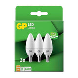 1x3 Gp Bombillas Led B35 Vela E14, 4,9w (40w) 470lm Gp 087823