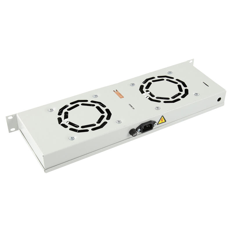 2 Fans, Digital Thermostat  Rack Mount Fan Module 1u
