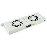2 Fans, Digital Thermostat  Rack Mount Fan Module 1u