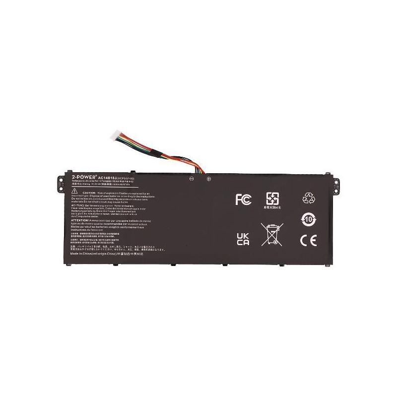 2-Power Batería 11.1v 3220mah Para Acer Aspire Es1-523 2p-Ac14b18j