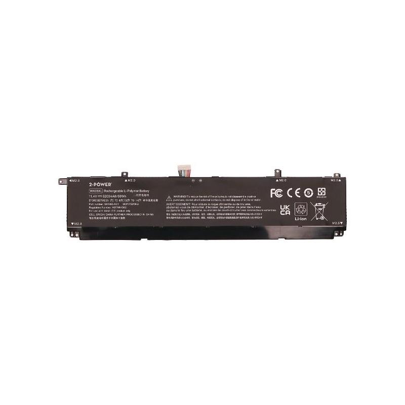 2-Power Batería 11.4v 5200mah Para Hp Victus 16-R0000 2p-M41711-005