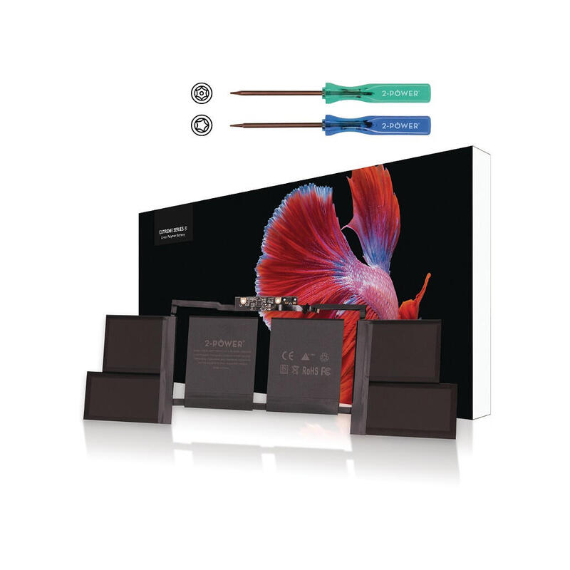 2-Power Batería 11.4v 6680mah Para Apple Macbook Pro 15 Late 2016 A1707 Cbp3739a