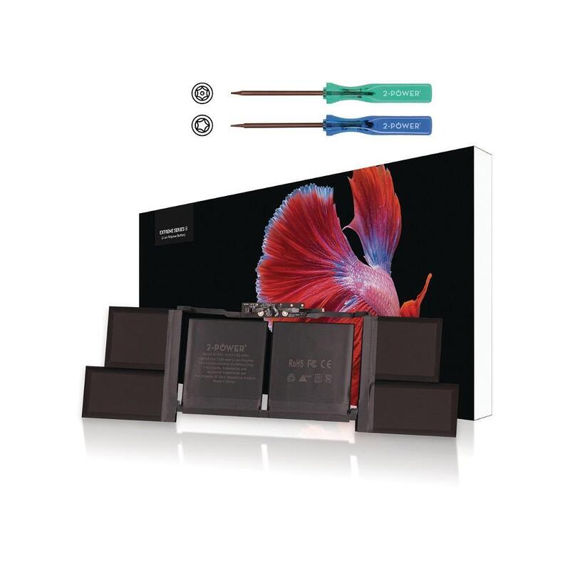 2-Power Batería 11.4v 7336mah Para Apple Macbook Pro 15 2018/2019 A1953 Cbp3750a