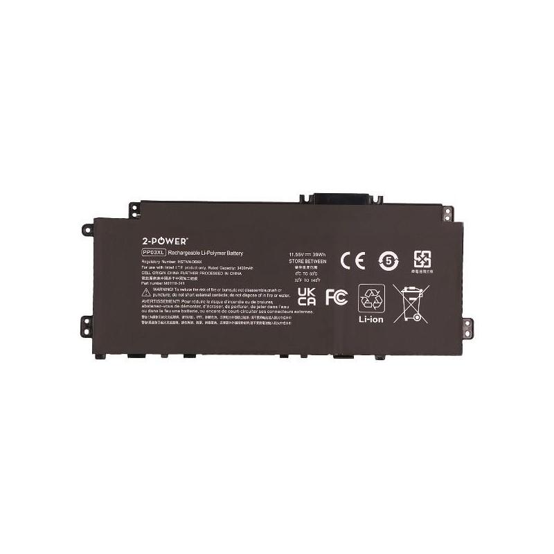 2-Power Batería 11.55v 3400mah Para Hp Pavilion X360 14-Dwxxx 2p-Pv03043xl