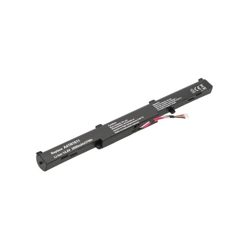 2-Power Batería 14.4v 2600mah Para Asus Gl553vd 2p-A41lk9h