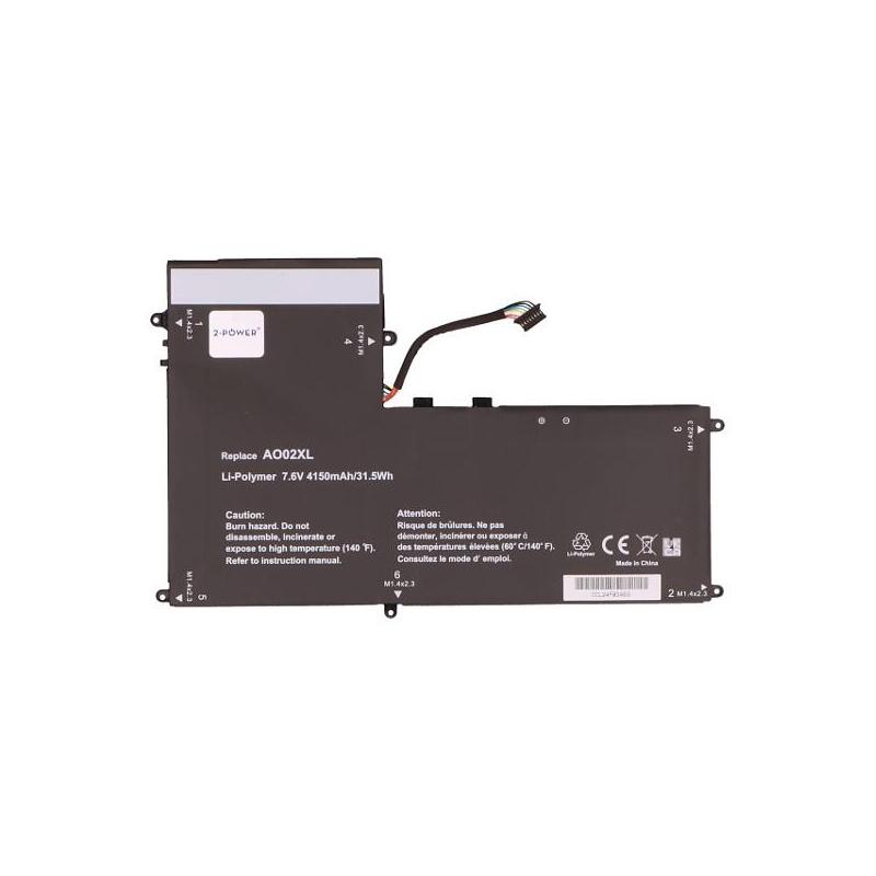 2-Power Batería 7.6v 4150mah Para Hp Elitepad 1000 G2 Tablet 2p-Hstnn-Ib5o
