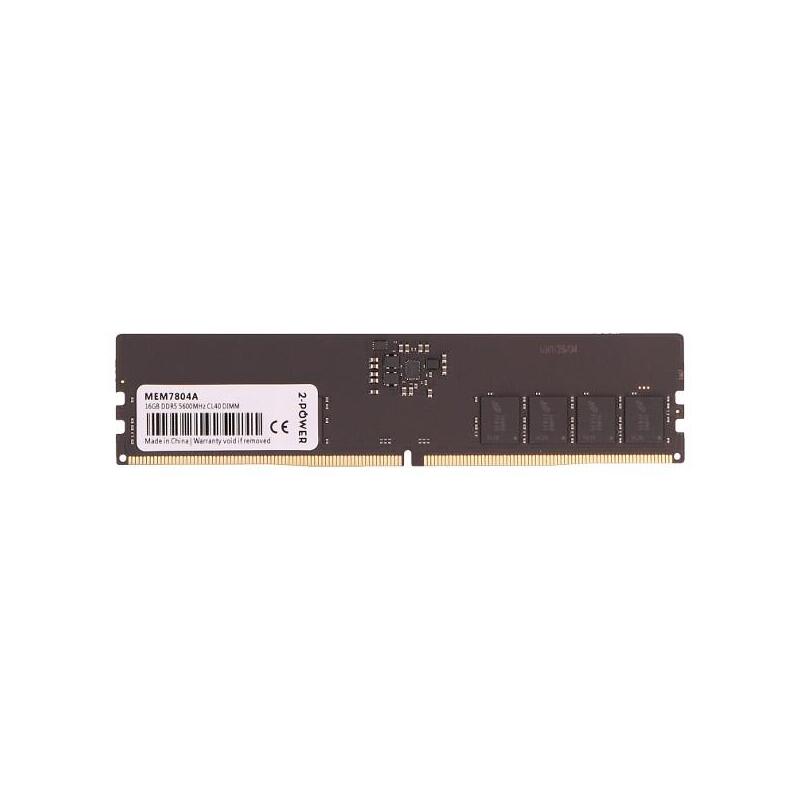 2-Power Memoria 16gb Ddr5 5600mhz Cl40 Dimm Mem7804a