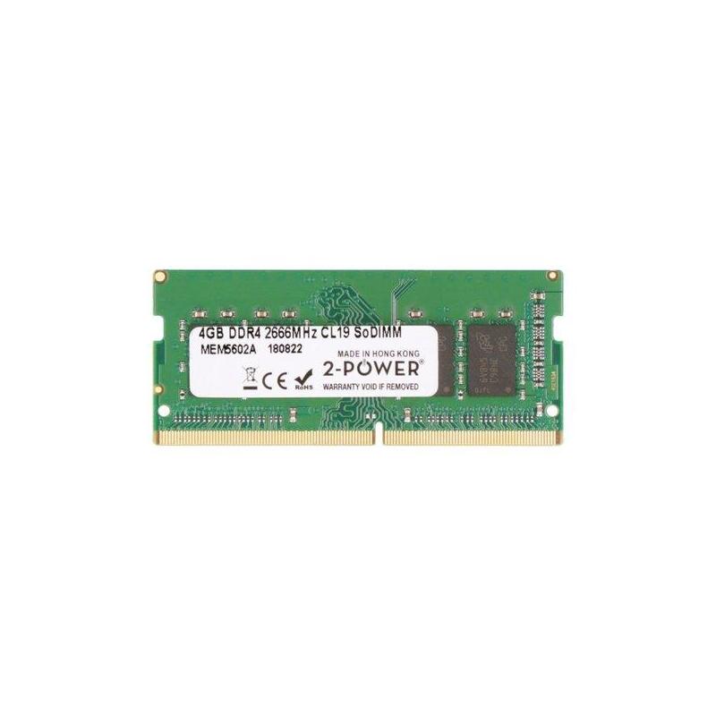 2-Power Memoria Sodimm 4gb Ddr4 2666mhz Cl19 Sodimm 2p-L10598-850